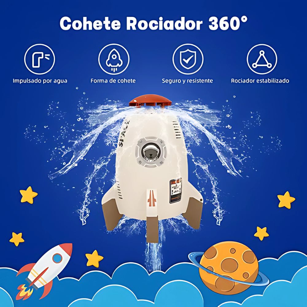 Cohete Rociador de Agua para Niños – Diversión al Aire Libre Este Verano