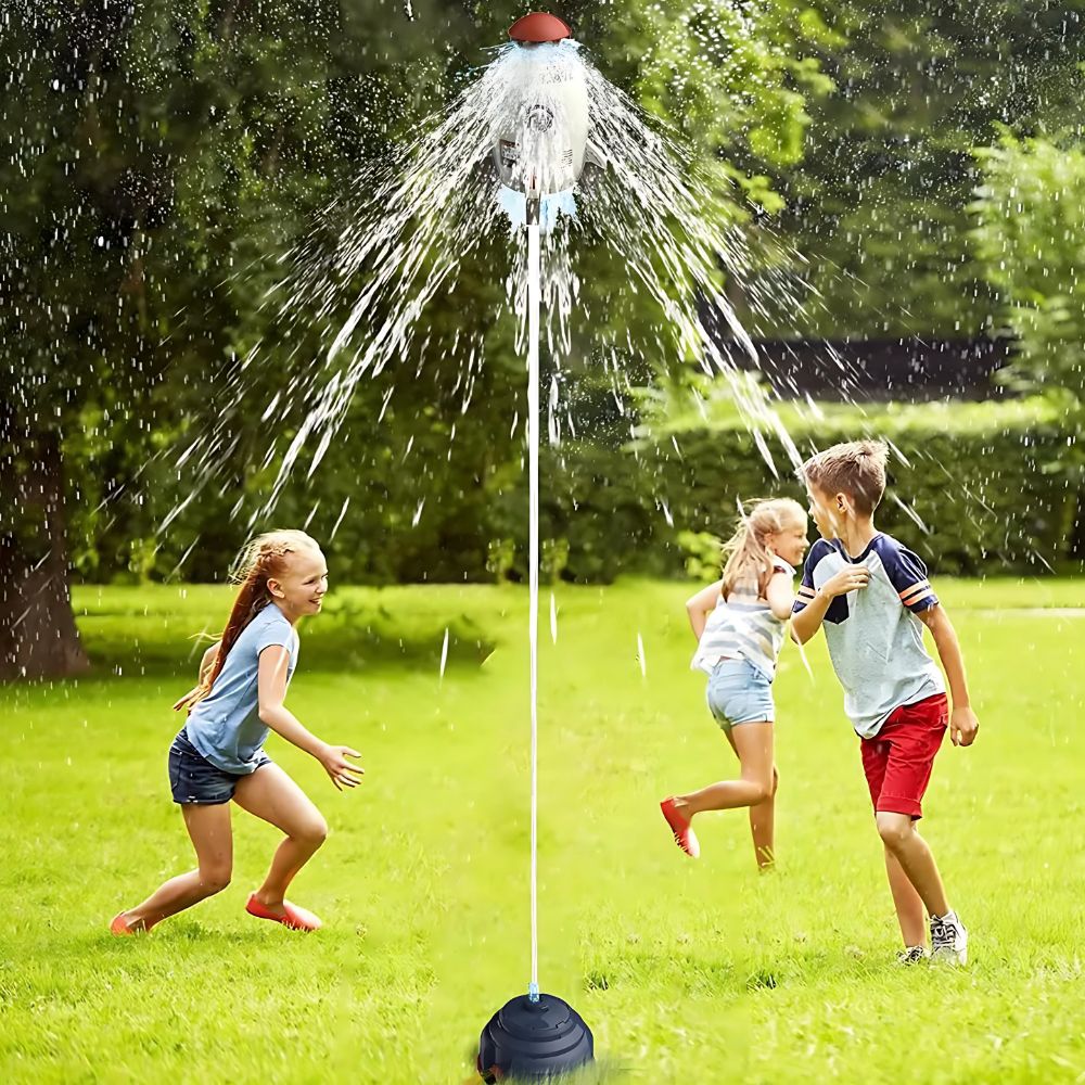 Cohete Rociador de Agua para Niños – Diversión al Aire Libre Este Verano 🚀💦