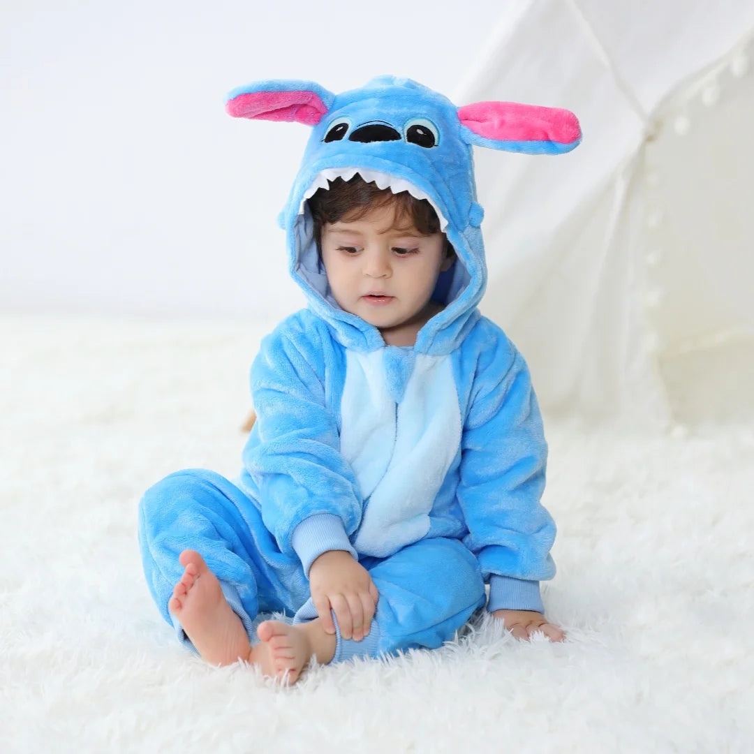 Pijama para Recién Nacidos Inspirado en Stitch – Suave, Tierno y Divertido.