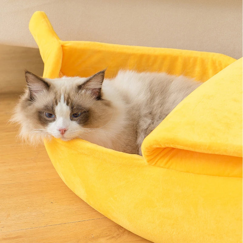 Cama para Gato en Forma de Plátano – ¡Diversión y Comodidad en un Solo Lugar!