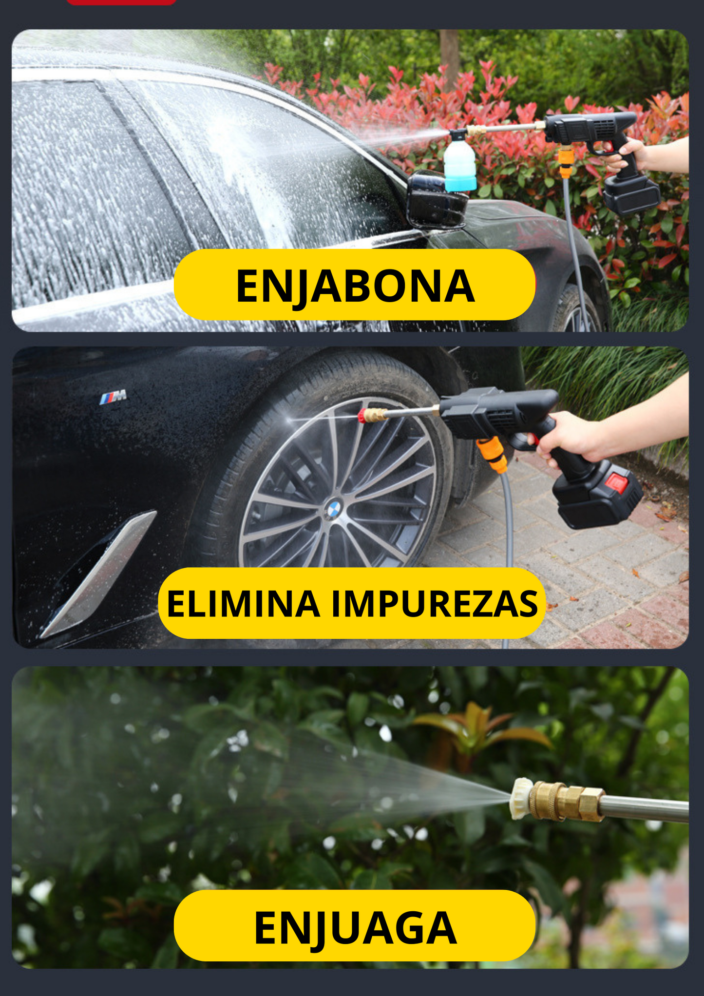 Hidrolavadora Inalámbrica con 2 Baterías – Potencia y Libertad de Limpieza 🚿🔋